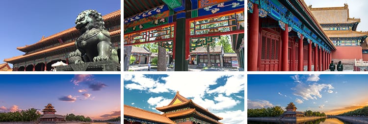 北京故宫风光红城墙宫殿古建筑中国古风高清摄影抖音图片设计素材