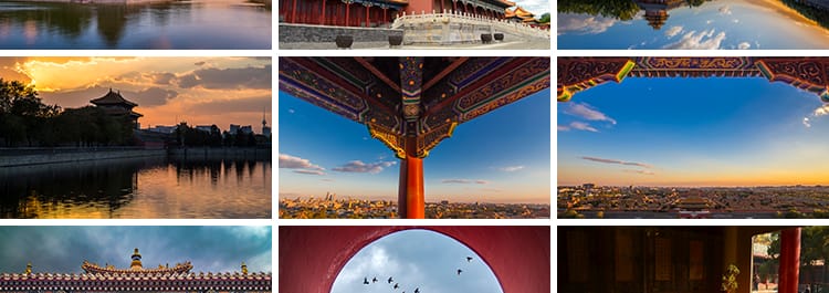 北京故宫风光红城墙宫殿古建筑中国古风高清摄影抖音图片设计素材