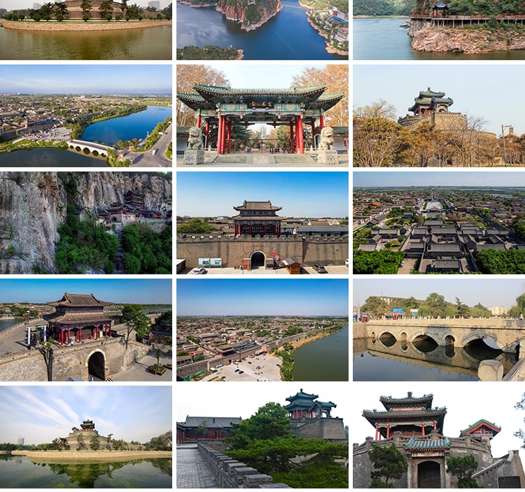 河北邯郸广府古城武灵丛台响堂山石窟京娘湖风光摄影图片JPG素材