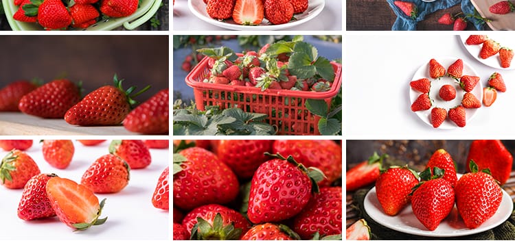 新鲜水果草莓特写草莓园果蔬美食高清实拍摄影照设计背景图片素材