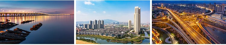 福建厦门地标双子塔大厦鼓浪屿风景城市风光夜景旅游照片图片素材