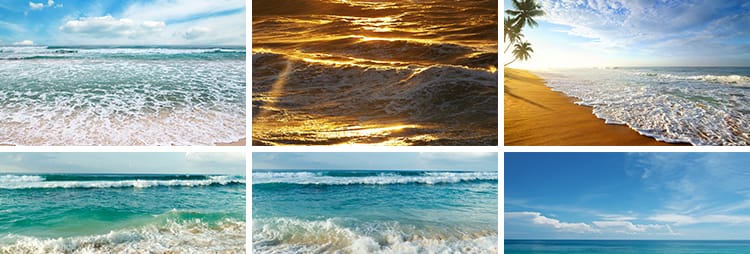 海浪花海边海浪波涛汹涌蓝色海洋礁岩石波浪高清摄影照片图片素材