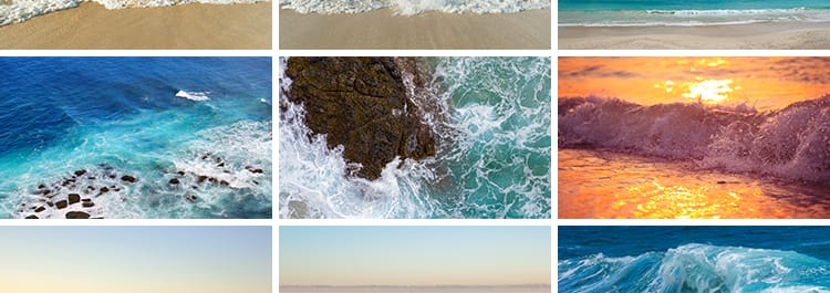 海浪花海边海浪波涛汹涌蓝色海洋礁岩石波浪高清摄影照片图片素材