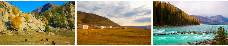 新疆风景伊犁喀纳斯湖草原风光五彩滩天山池沙漠戈壁JPG图片素材