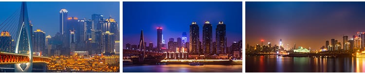 重庆城市风光建筑夜景旅游风景点照片洪崖洞摄影抖音图片高清素材