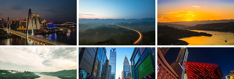 重庆城市风光建筑夜景旅游风景点照片洪崖洞摄影抖音图片高清素材