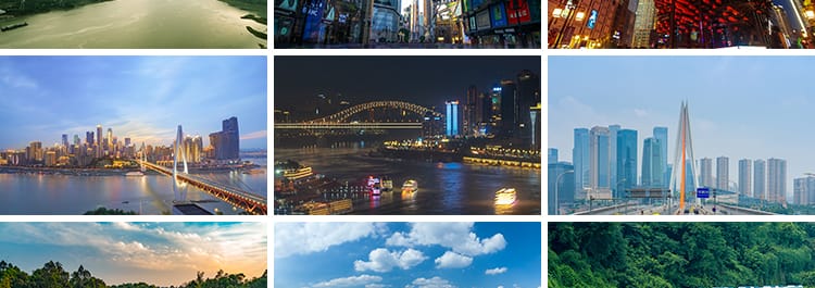 重庆城市风光建筑夜景旅游风景点照片洪崖洞摄影抖音图片高清素材