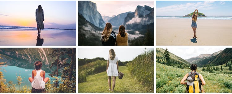 人物背影旅行旅游户外运动旅拍休闲生活唯美自然风景观图片照素材