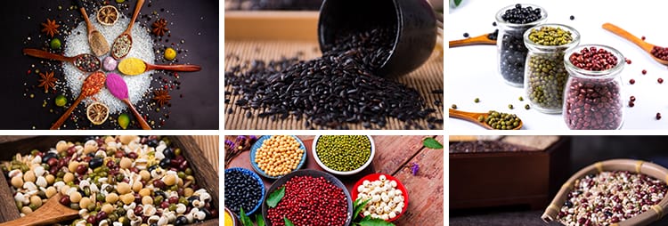 五谷杂粮大米小麦黑豆绿豆红豆实拍磨坊粗粮大豆玉米设计图片素材