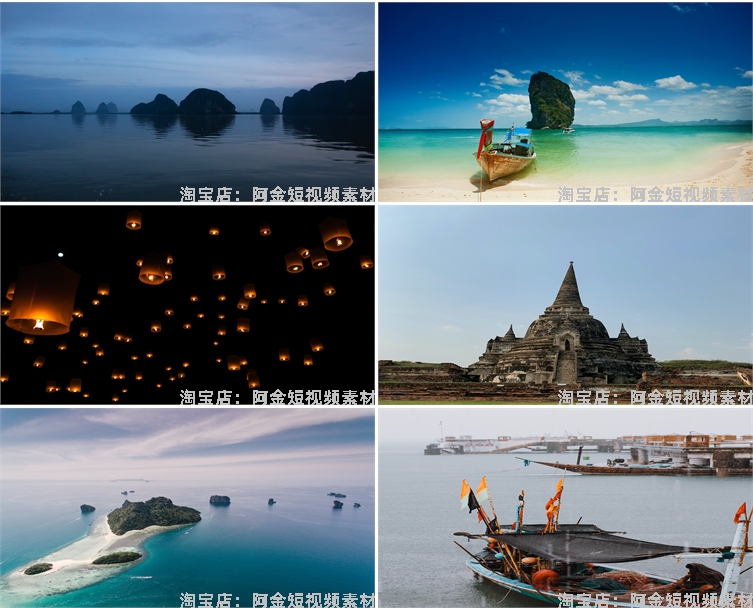 泰国曼谷寺庙城市建筑风光东南亚清迈风景素材高清旅游背景图片