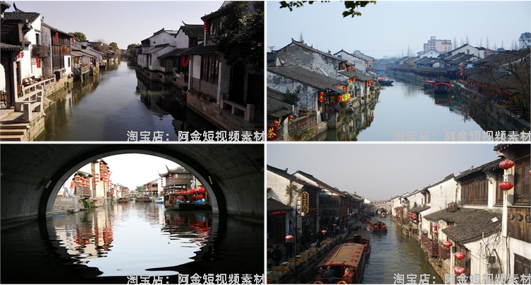 江南水乡古镇图片街道烟雨古村古城古风建筑抖音高清实拍素材剪辑