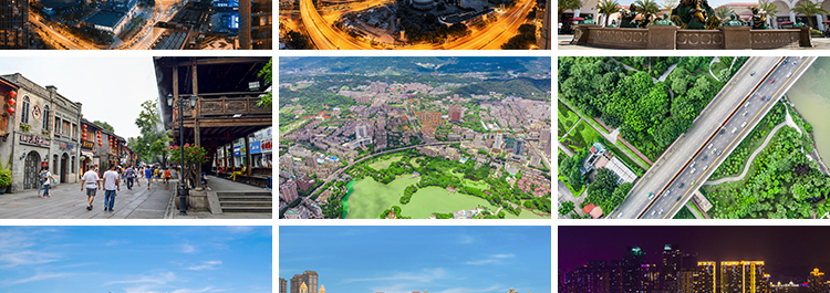 福建福州城市风光夜景街景旅游风景建筑三坊七巷JPG高清图片素材