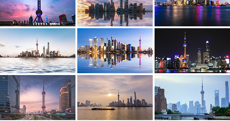 上海东方明珠夜景建筑摄影旅游风景照片JPG高清海报设计图片素材