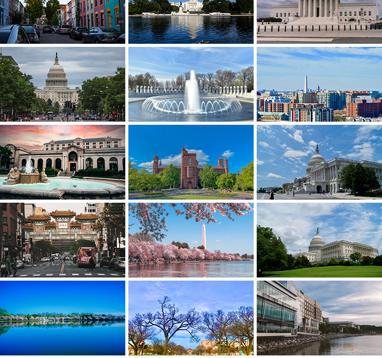美国华盛顿风景地标城市建筑街道街景旅游风景照片摄影图设计素材