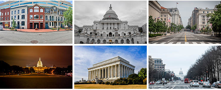 美国华盛顿风景地标城市建筑街道街景旅游风景照片摄影图设计素材