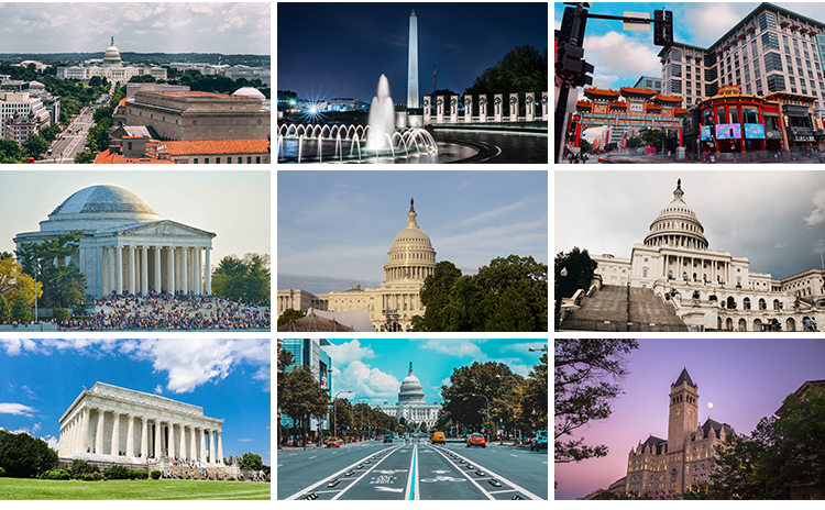 美国华盛顿风景地标城市建筑街道街景旅游风景照片摄影图设计素材