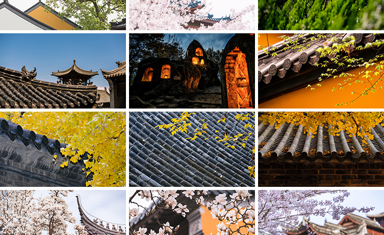 禅意风景寺庙寺院古建筑屋檐风景禅心古风小清新高清抖音图片素材