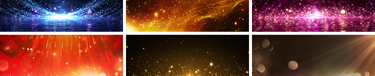 金色粒子光效动态图片GIF绚丽光斑颁奖年会PPT背景图舞台LED素材