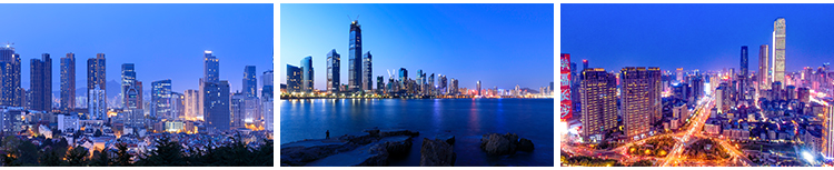 城市街道夜景灯光建筑都市现代风景高楼观光摄影照片图片设计素材