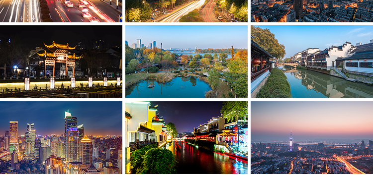 南京城市风光夜景旅游风景区照片摄影夫子庙抖音高清图片jpg素材