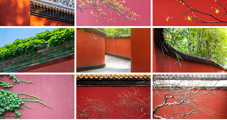 红墙宫殿禅意古典建筑旅游风景清新照片摄影抖音高清图片设计素材