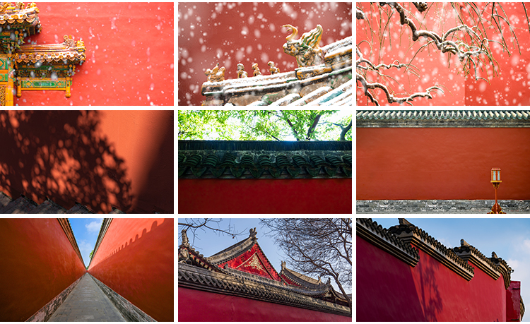 红墙宫殿禅意古典建筑旅游风景清新照片摄影抖音高清图片设计素材