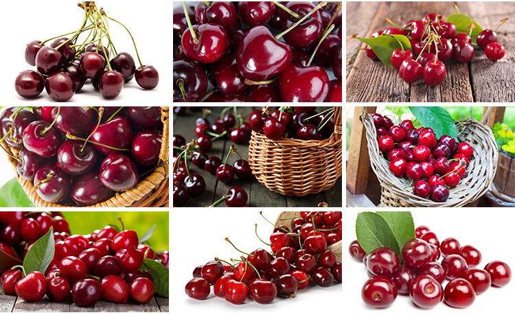 樱桃车厘子红色樱桃新鲜水果实果肉特写美食摄影JPG照片图片素材