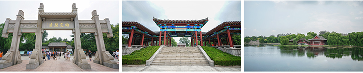 山东济南大明湖夜景趵突泉景点旅游风景城市建筑摄影照片图片素材