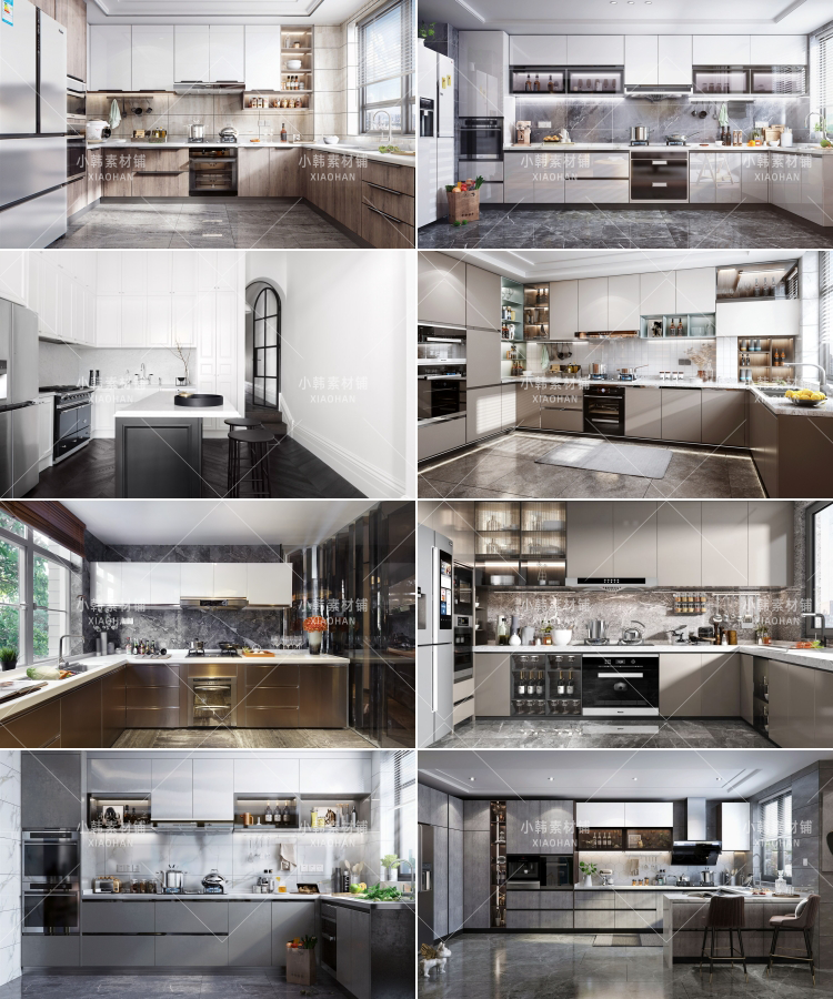 高清厨房直播背景墙场景主播虚拟美食立体直播间抖音素材jpg图片