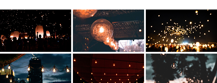 电灯泡玻璃灯光发光梦幻温馨唯美灯笼灯具路灯台灯孔明灯图片素材