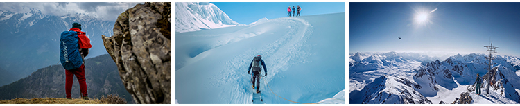 攀岩登顶户外运动健身雪山登山勇攀高峰爬山励志前行图片设计素材