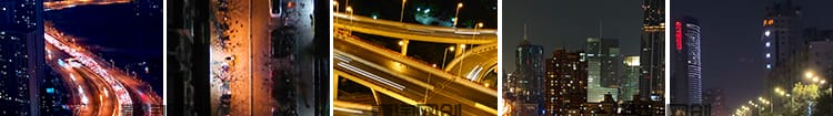 竖屏版城市夜景街道航拍人流车流俯拍城市建筑伤感情感短视频素材
