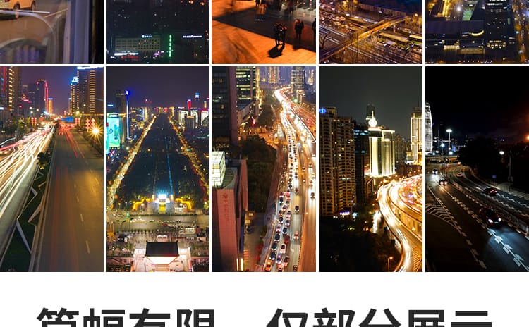 竖屏版城市夜景街道航拍人流车流俯拍城市建筑伤感情感短视频素材