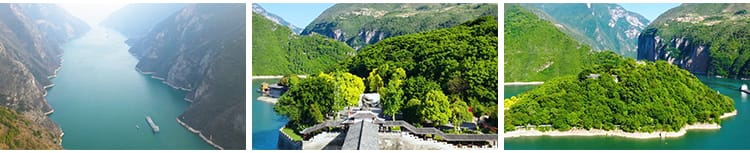 祖国大好河山川湖海三峡万里长江两岸自然风景轮船航行短视频素材