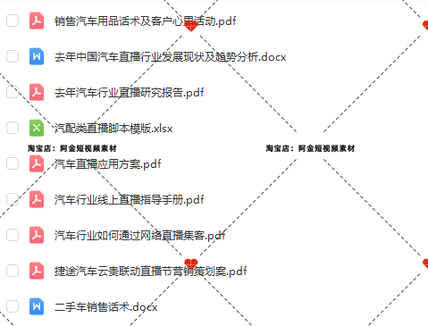 汽车二手车直播销售话术技巧抖音短视频素材文案语录大全口播脚本