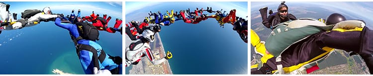 高空跳伞极限运动特技飞行降落滑翔伞高清自媒体剪辑实拍视频素材