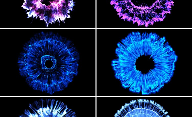 炫酷爆炸能量冲击波魔幻扩散开合成pr_ae特效mov透明通道视频素材