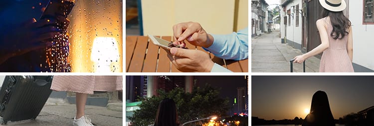 人物背影情感爱情励志伤感孤独城市夜晚街道唯美拍街景短视频素材