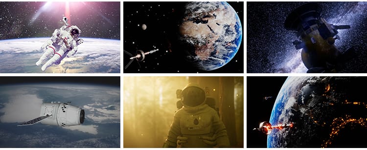 航天宇航太空人科幻宇宙飞船科技航空宇航员科学探索背景视频素材