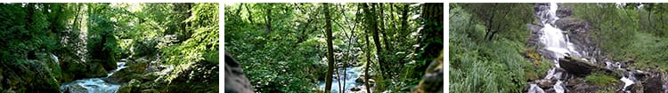 4K山水河流瀑布风景湖泊水流小溪山涧岩石头峡谷实拍剪辑视频素材