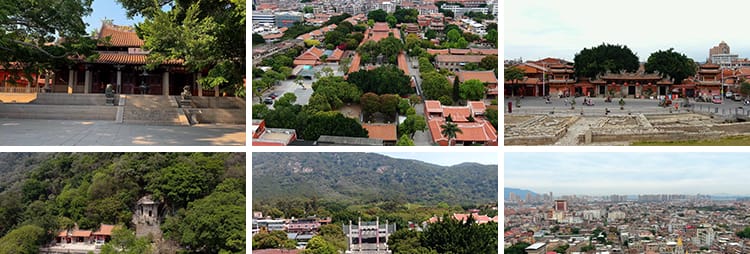 泉州古建筑古城历史古街旅游风景点景区城市全景延时摄影视频素材