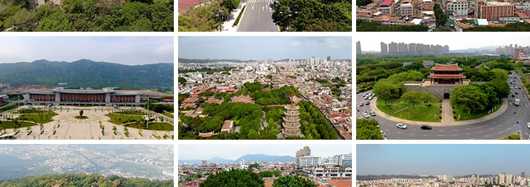 泉州古建筑古城历史古街旅游风景点景区城市全景延时摄影视频素材