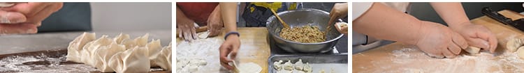包饺子煮饺子水饺冬至过年和面调饺子馅美食特写高清实拍视频素材