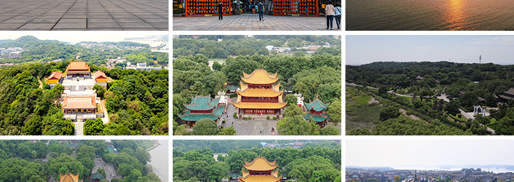 湖南岳阳洞庭湖大桥君山岛湘君园岳阳楼旅游景点风光实拍视频素材