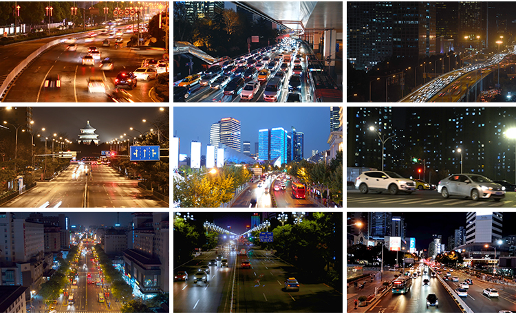 4K高清人流行走人群街头街景车流交通城市夜晚夜景延时短视频素材