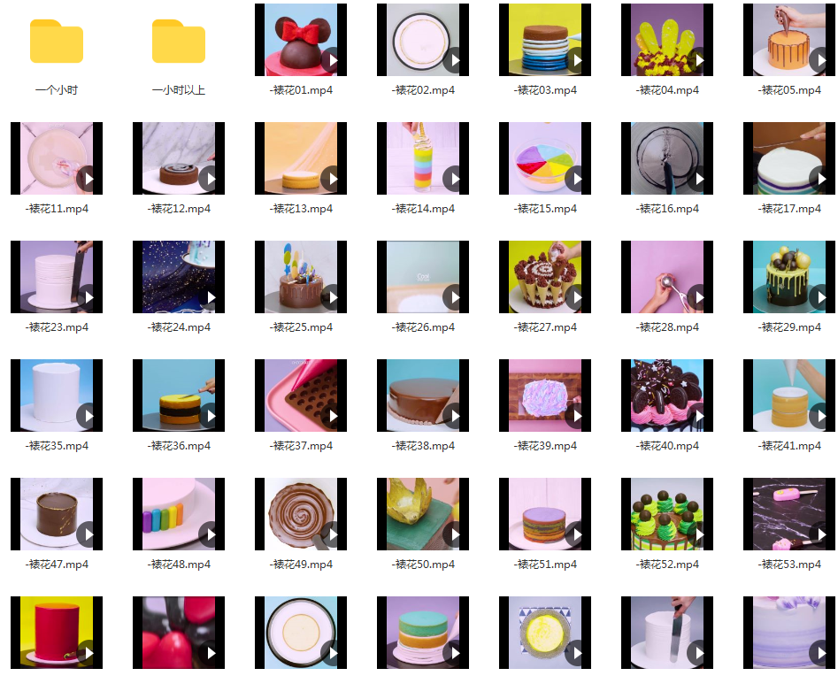 国外蛋糕裱花装饰高清甜品美食手工自媒体小说推文素材解压视频