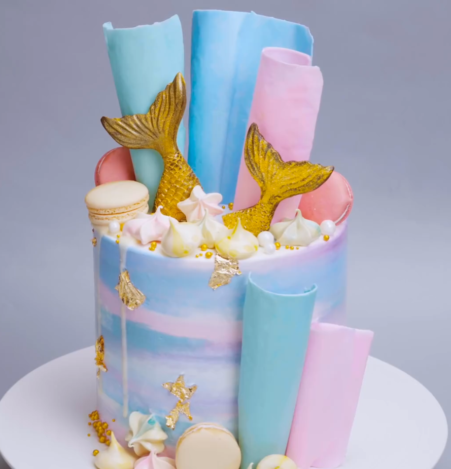 国外蛋糕裱花装饰高清甜品美食手工自媒体小说推文素材解压视频