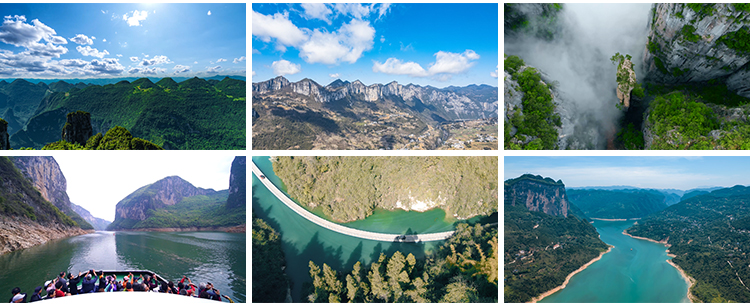 4K湖北恩施大峡谷景区人文旅游风景风光航拍高清实拍剪辑视频素材