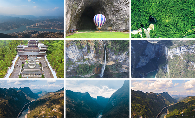 4K湖北恩施大峡谷景区人文旅游风景风光航拍高清实拍剪辑视频素材