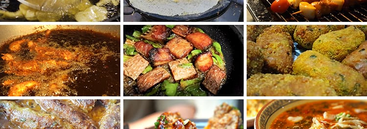 夜市小吃街头特色路边摊烤串炸串城市街头美食自媒体剪辑视频素材